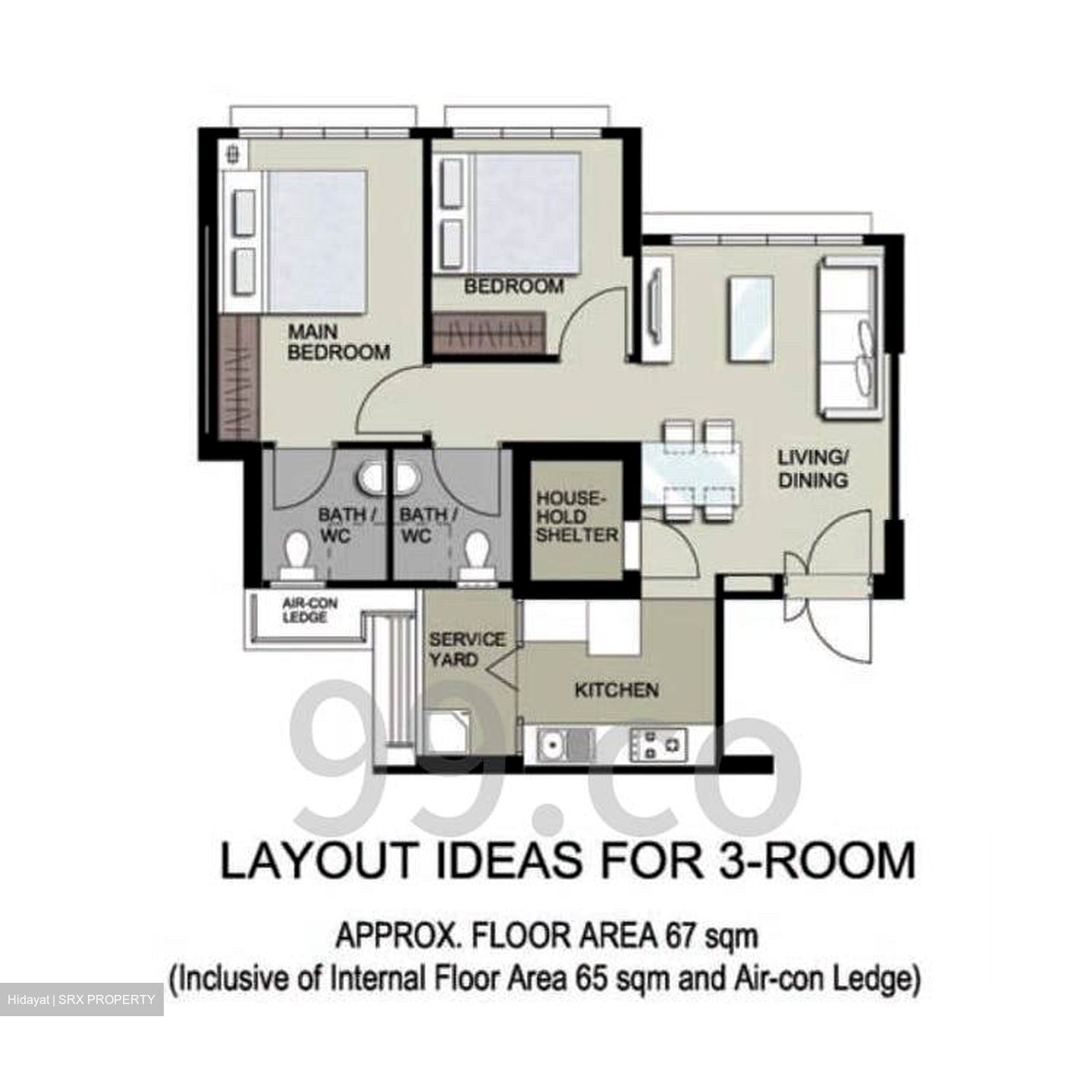 Blk 494G Tampines Greenedge (Tampines), HDB 3 Rooms #608415221